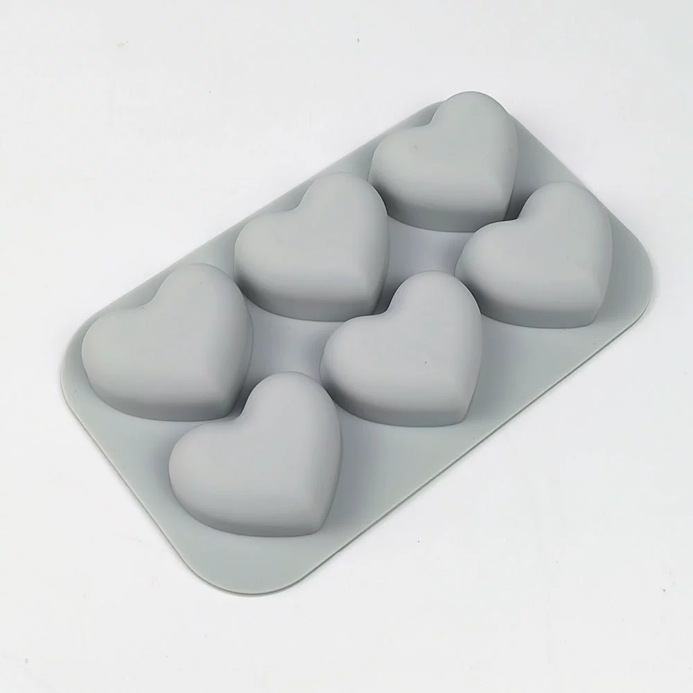 Heart Silicone Baking Mold 6 1 - Soap Making Gifts ulasan dan harga